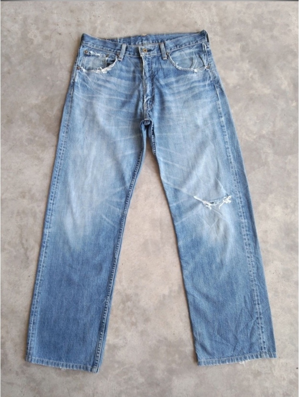 Vintage Levi’s 503 Japan Distressed Light Faded Jeans 32x30